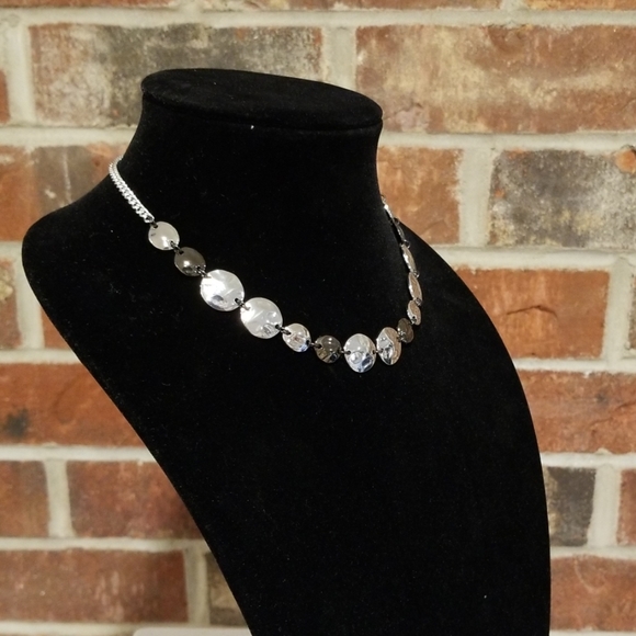 Black and Silver Chain Necklace - Picture 2 of 7